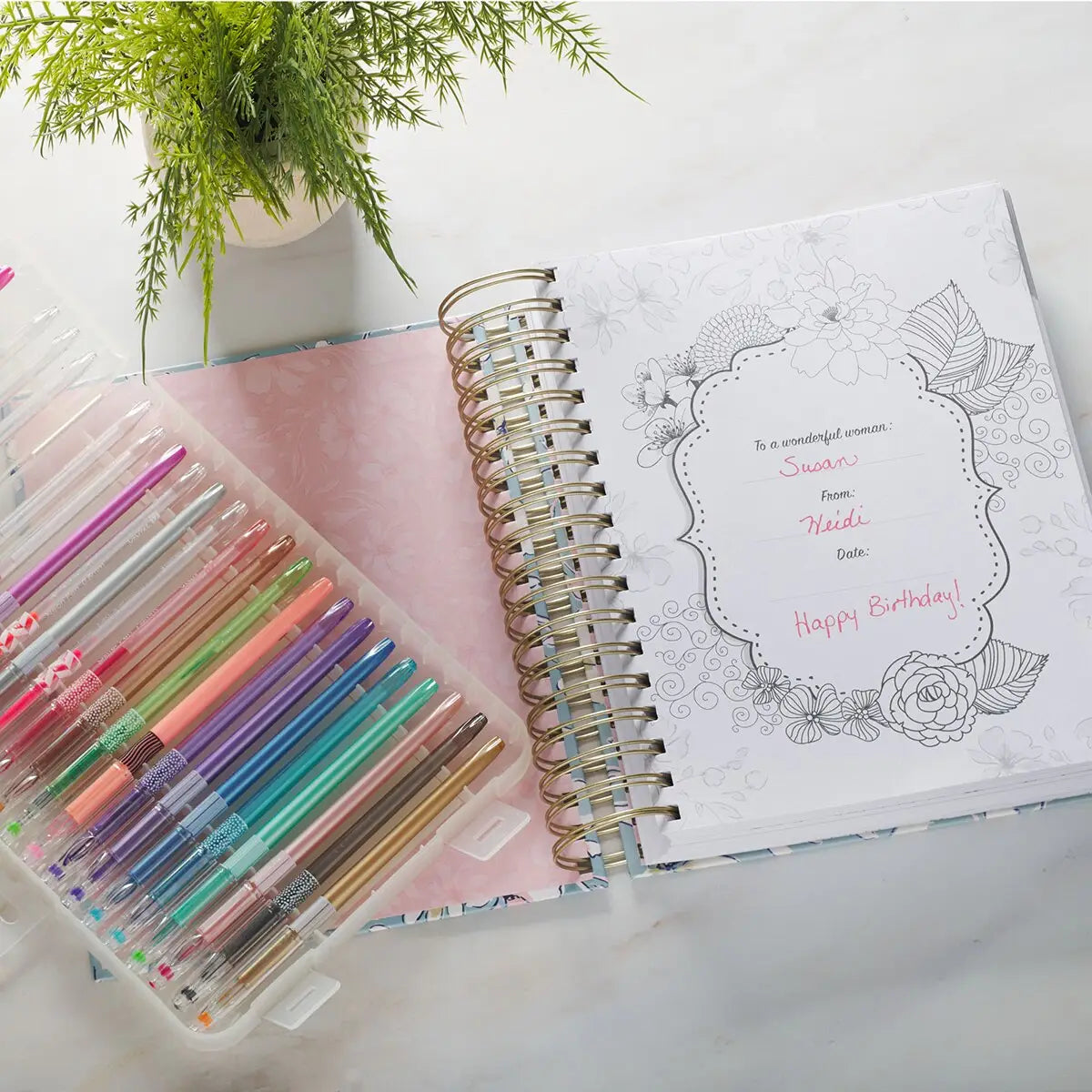 Illustrated Words of Jesus: A 366-Day Coloring Devotional for Women
