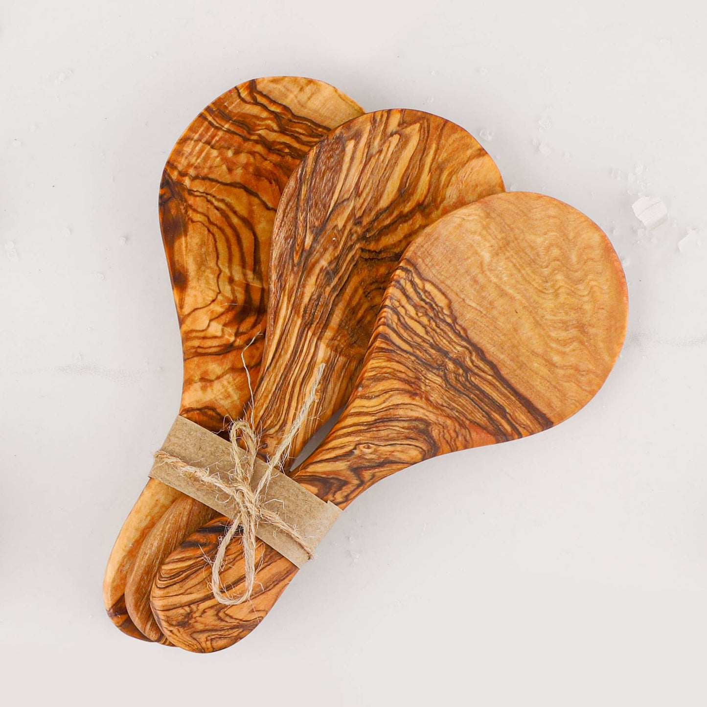 Olive Wood Spoon Handcrafted – 16.5 cm (6.49")