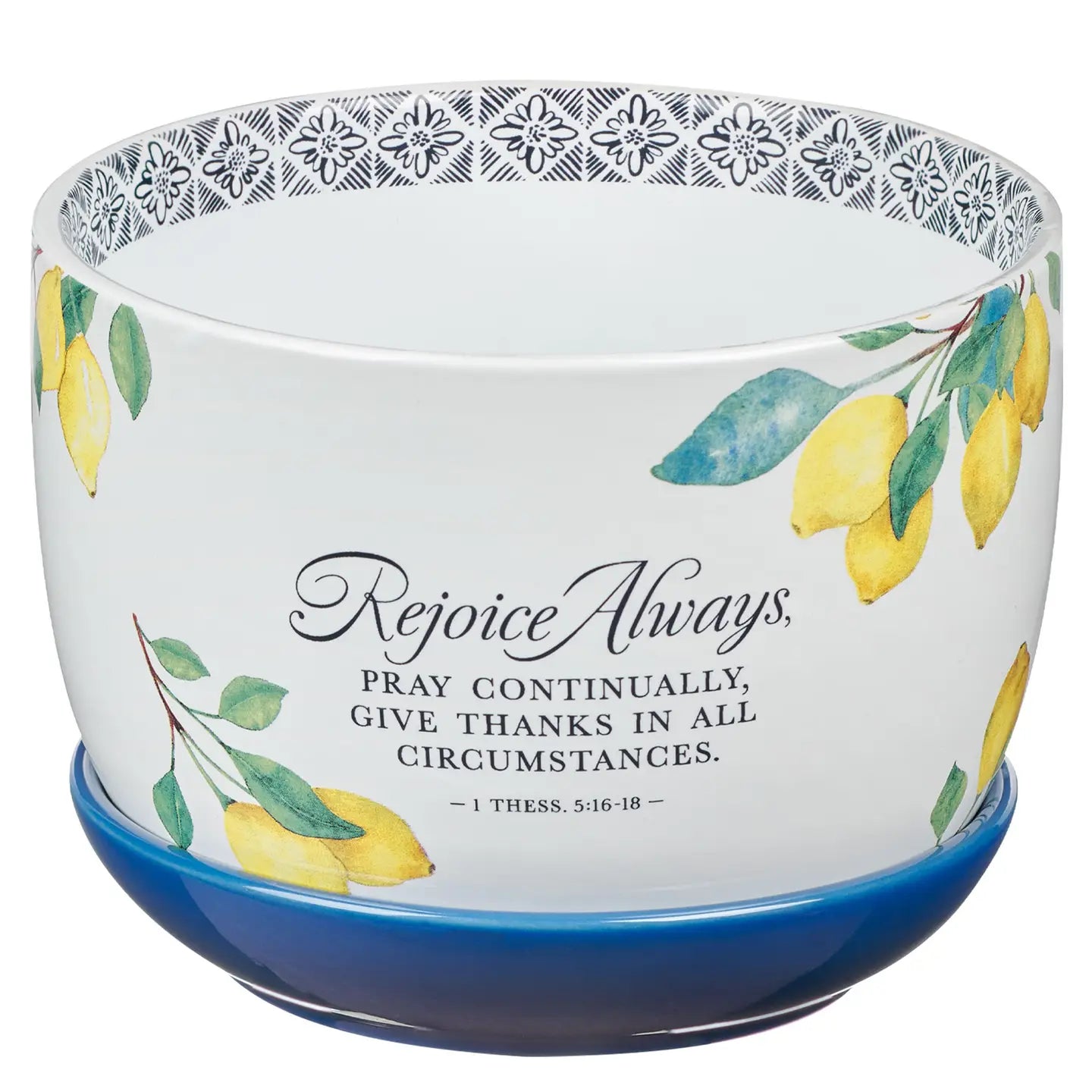 Rejoice Always 1 Thess. 5:16-18 Lemons Planter