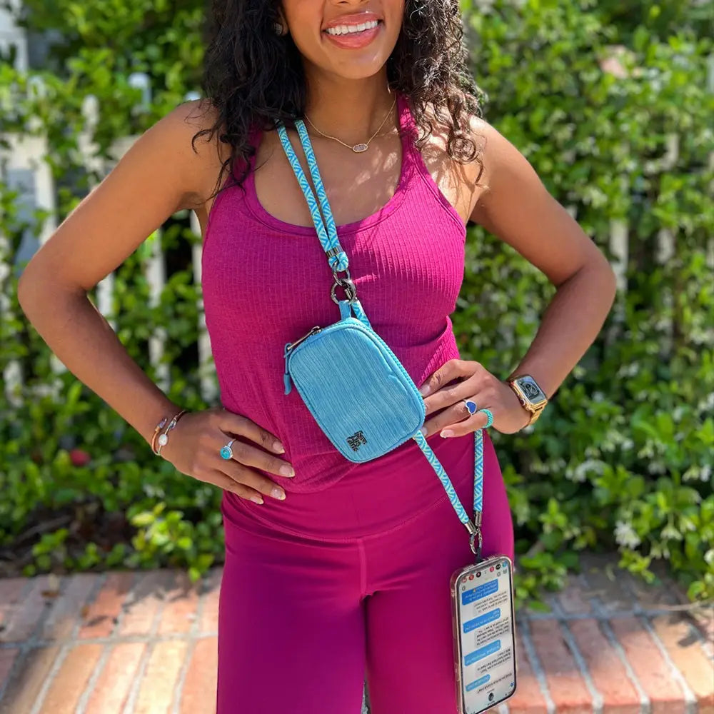 Active Crossbody w/RFID Pouch Twin Rope