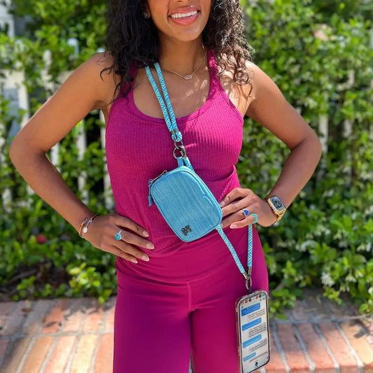 Active Crossbody w/RFID Pouch Twin Rope