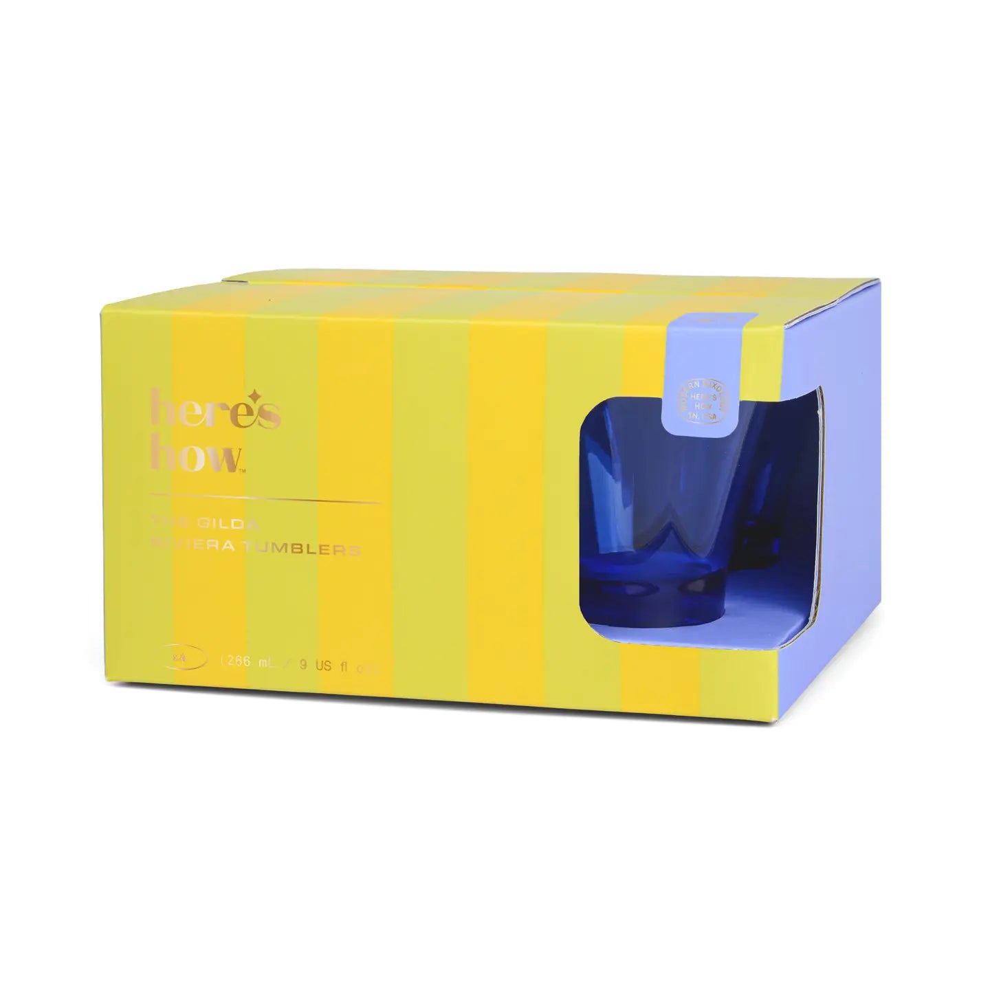 The Gilda Tumbler in Cobalt