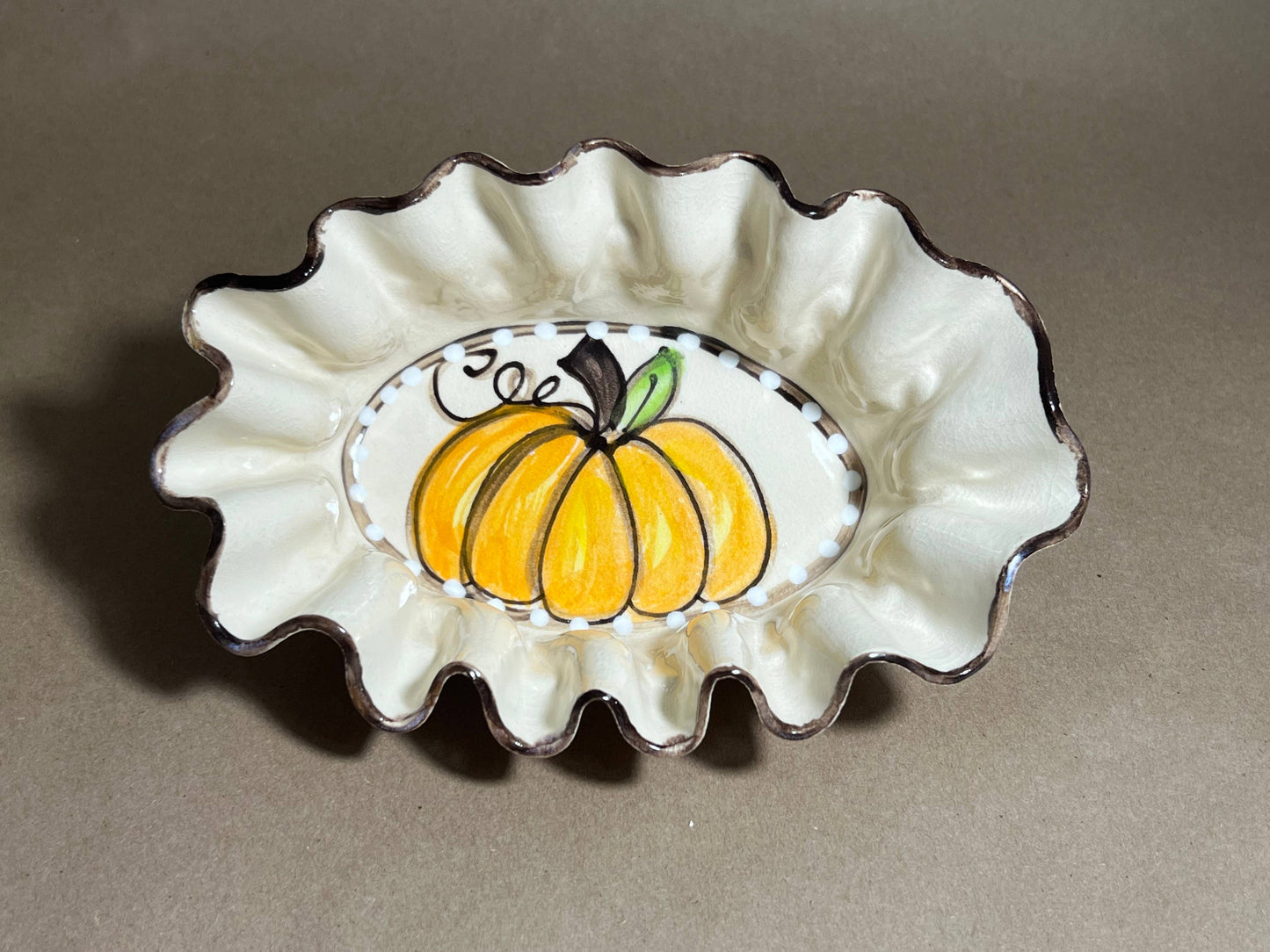 Pumpkin Oval Baking Dish