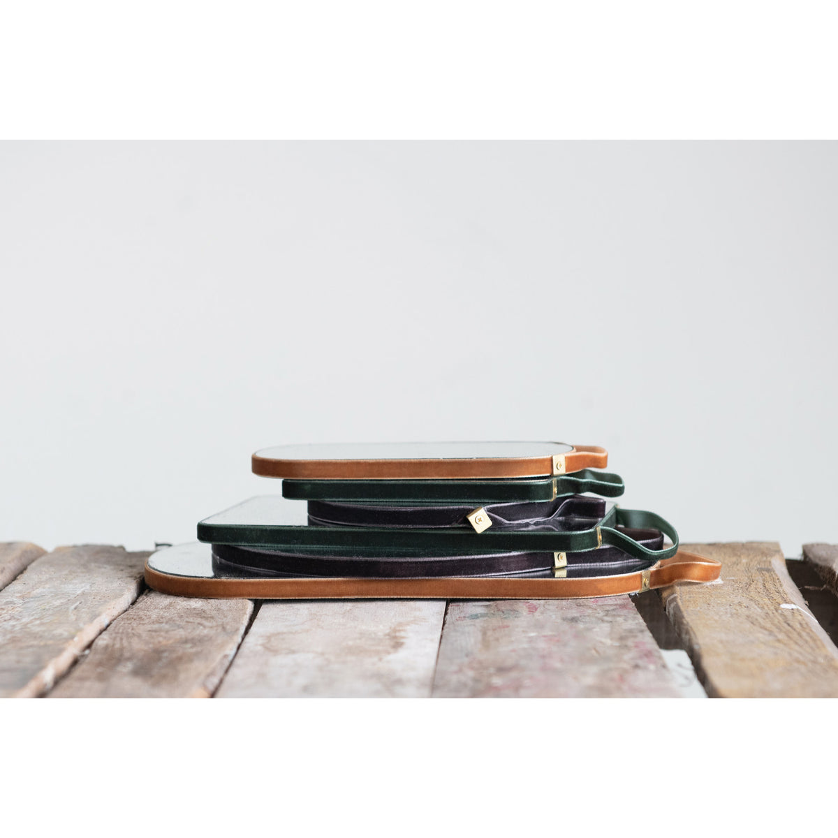 Velvet Framed Mini Wall Mirror | 6 Styles