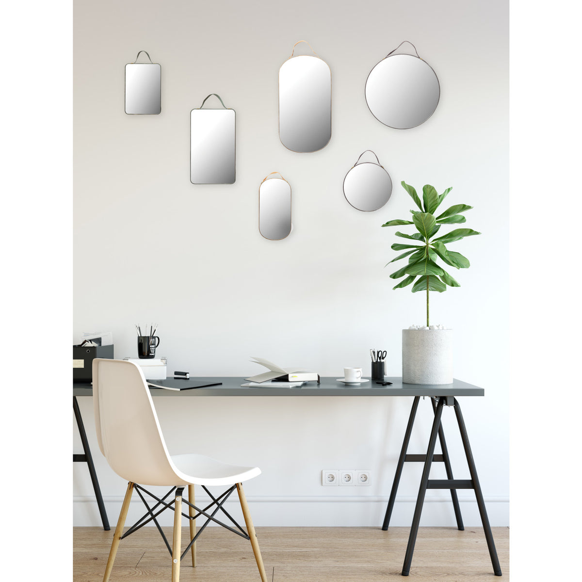 Velvet Framed Mini Wall Mirror | 6 Styles