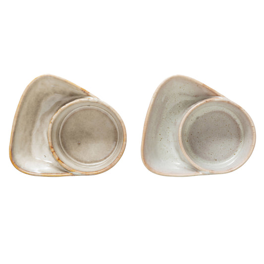 Stoneware Cracker and Soup Bowl