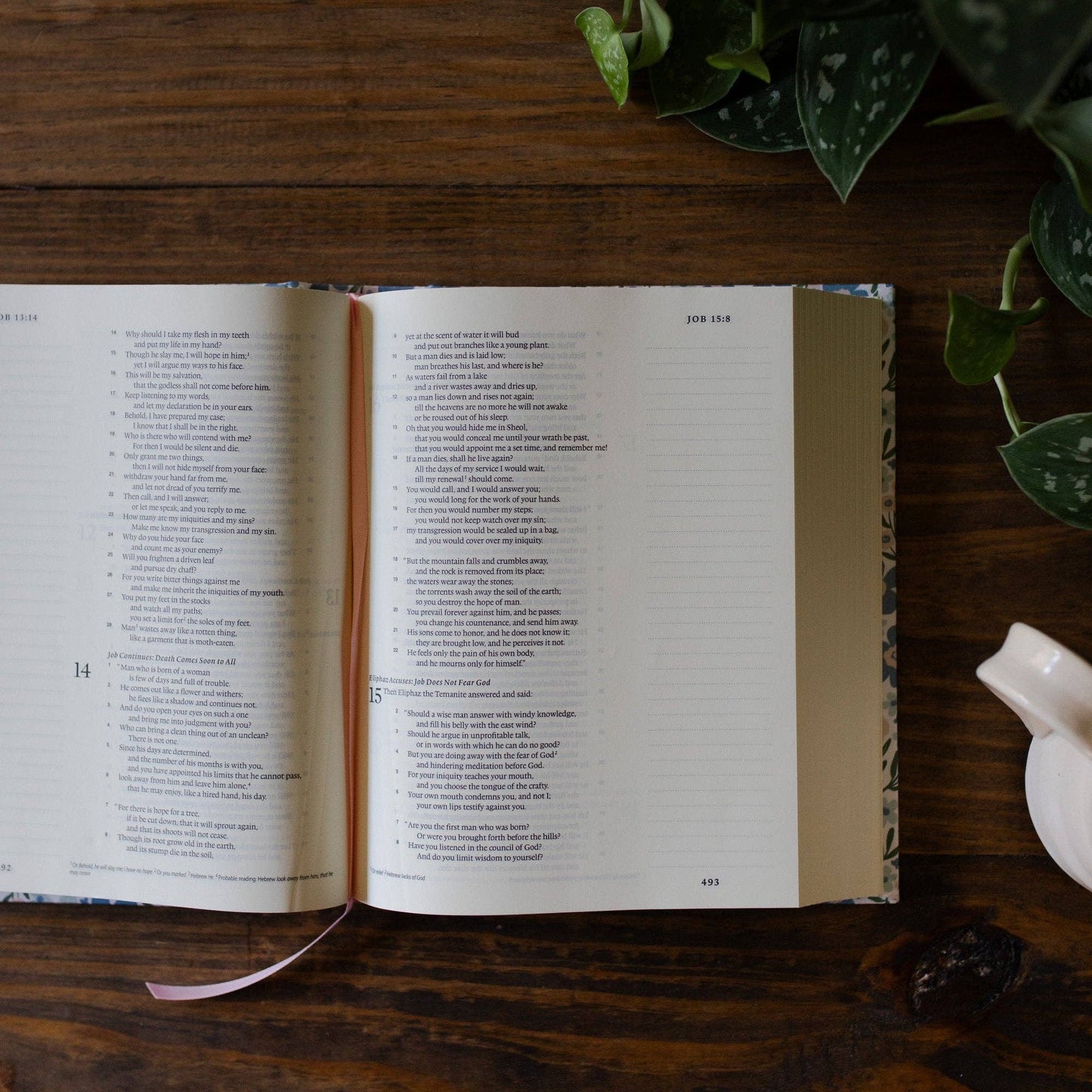 Blue Poppies ESV Single Column Journaling Bible®