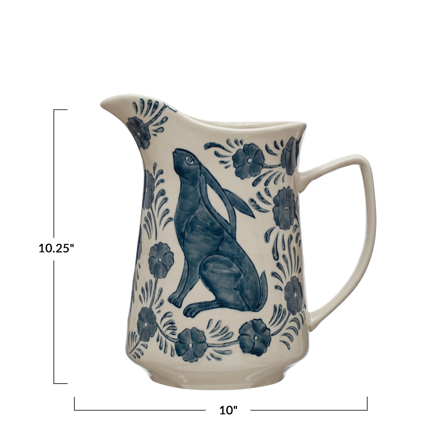 Bunny Stoneware Pitcher
