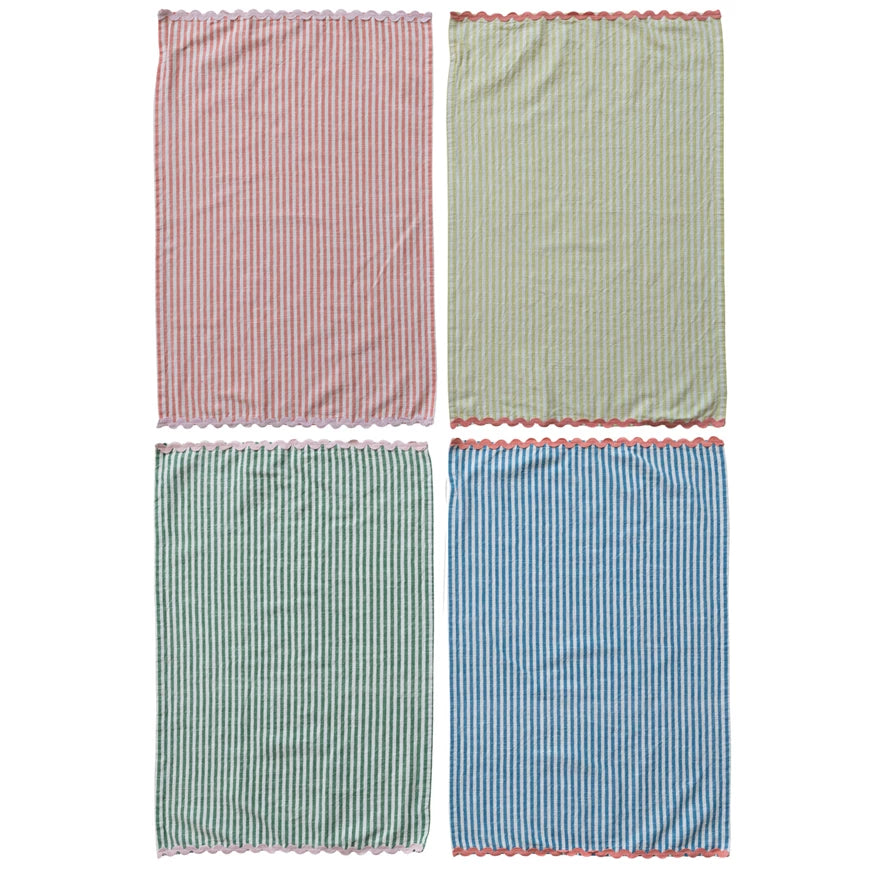 Garden Stripe Tea Towel