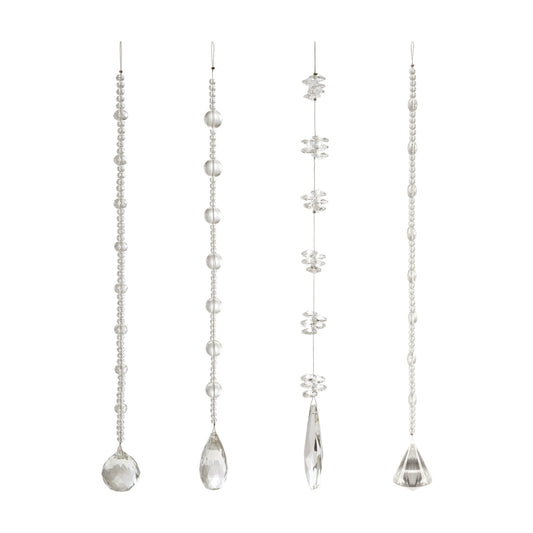 Crystal Hanging Beaded Drop