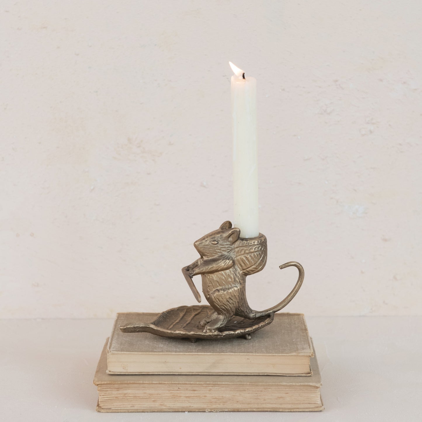Whimsy Woodland Mouse Taper Holder
