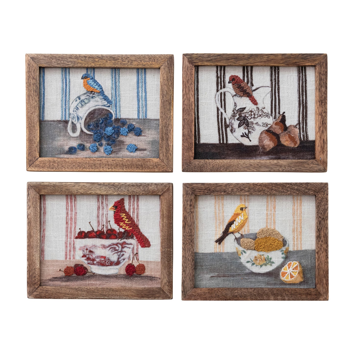 Songbird Embroidered Art