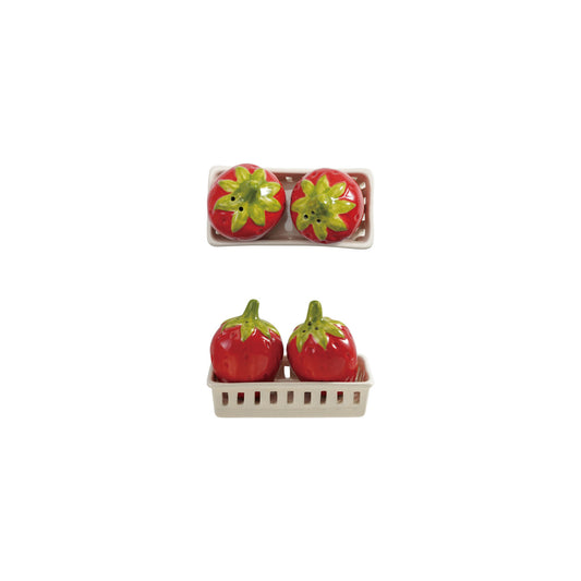 Strawberry Patch Salt & Pepper Shakers