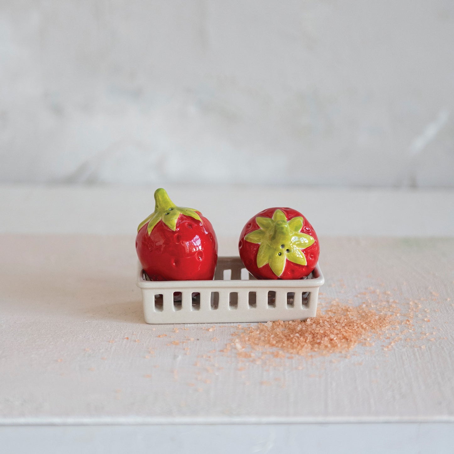 Strawberry Patch Salt & Pepper Shakers