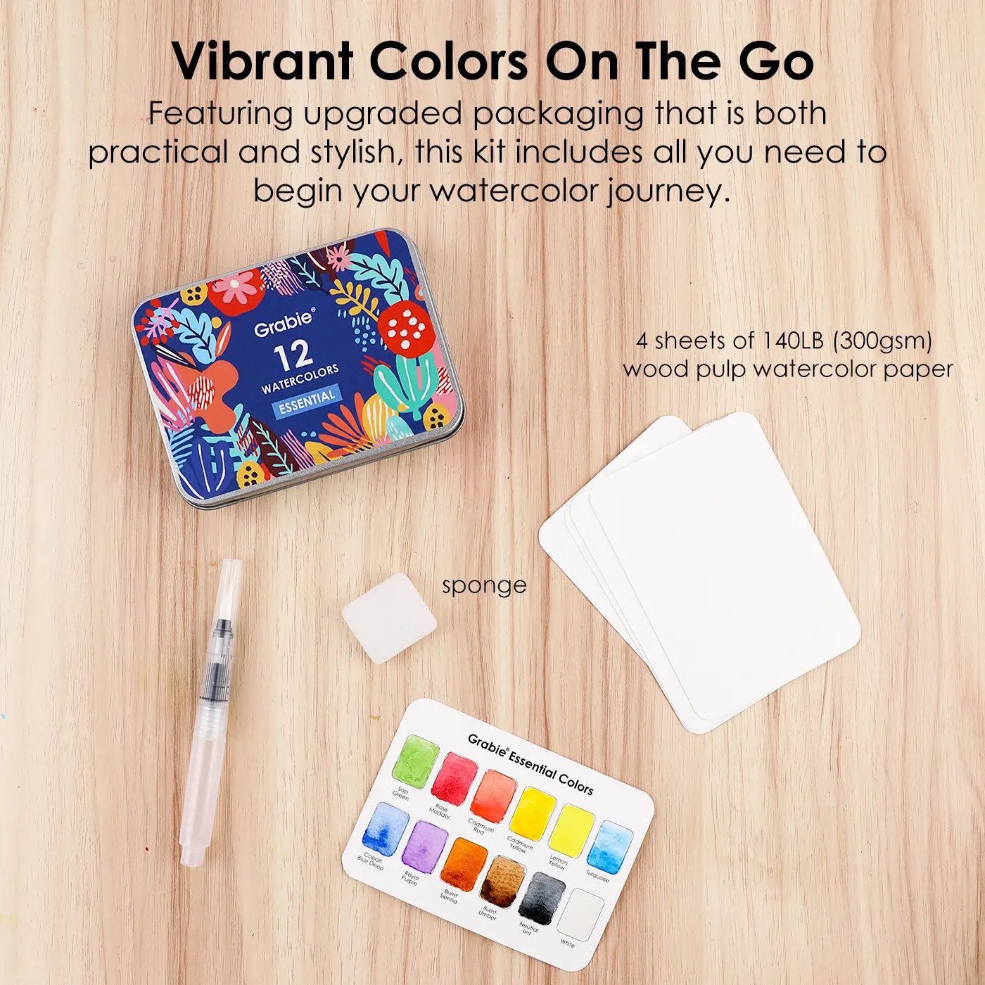 Essential Colors Watercolor Pocket Set