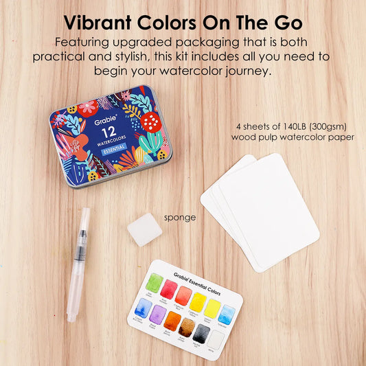 Essential Colors Watercolor Pocket Set