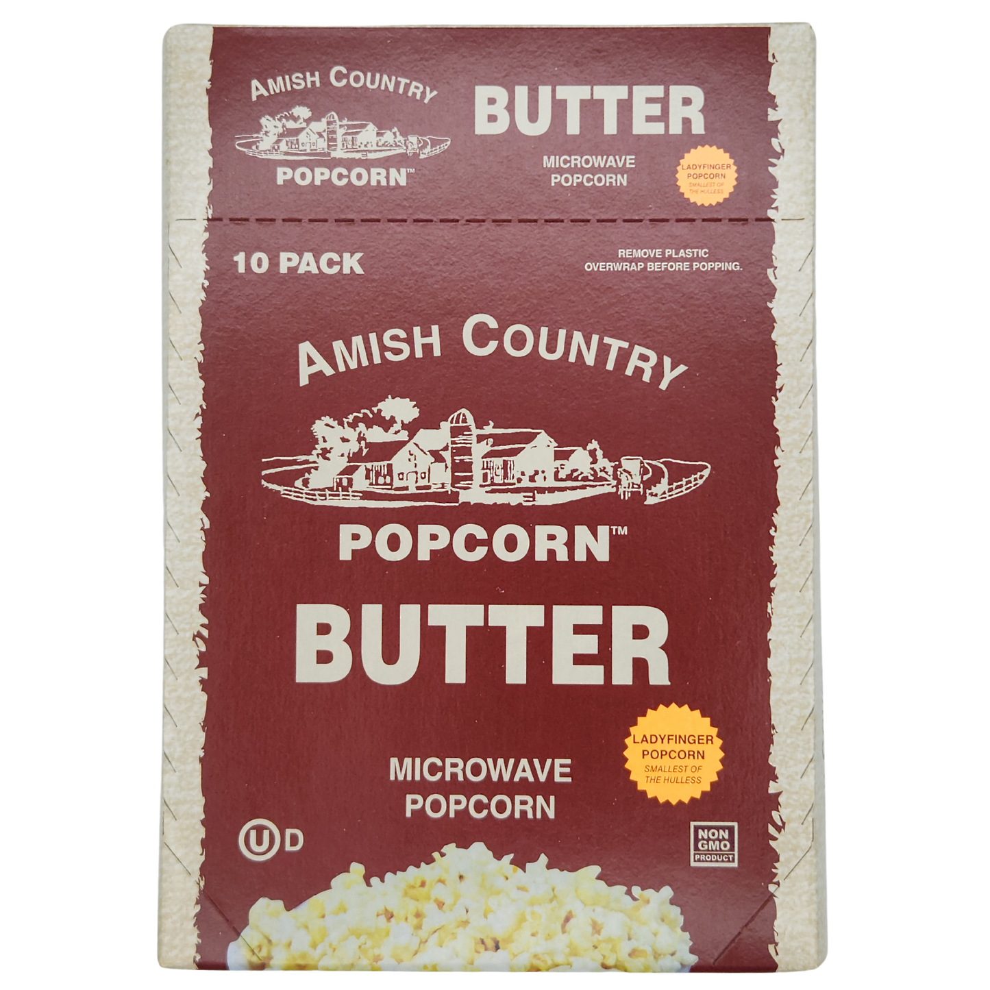 10pk Microwave Butter Ladyfinger Popcorn