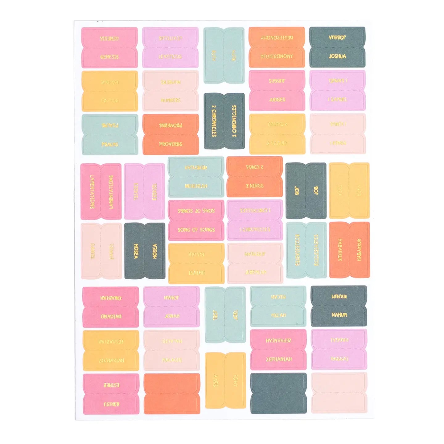 Bible Tabs Sheet
