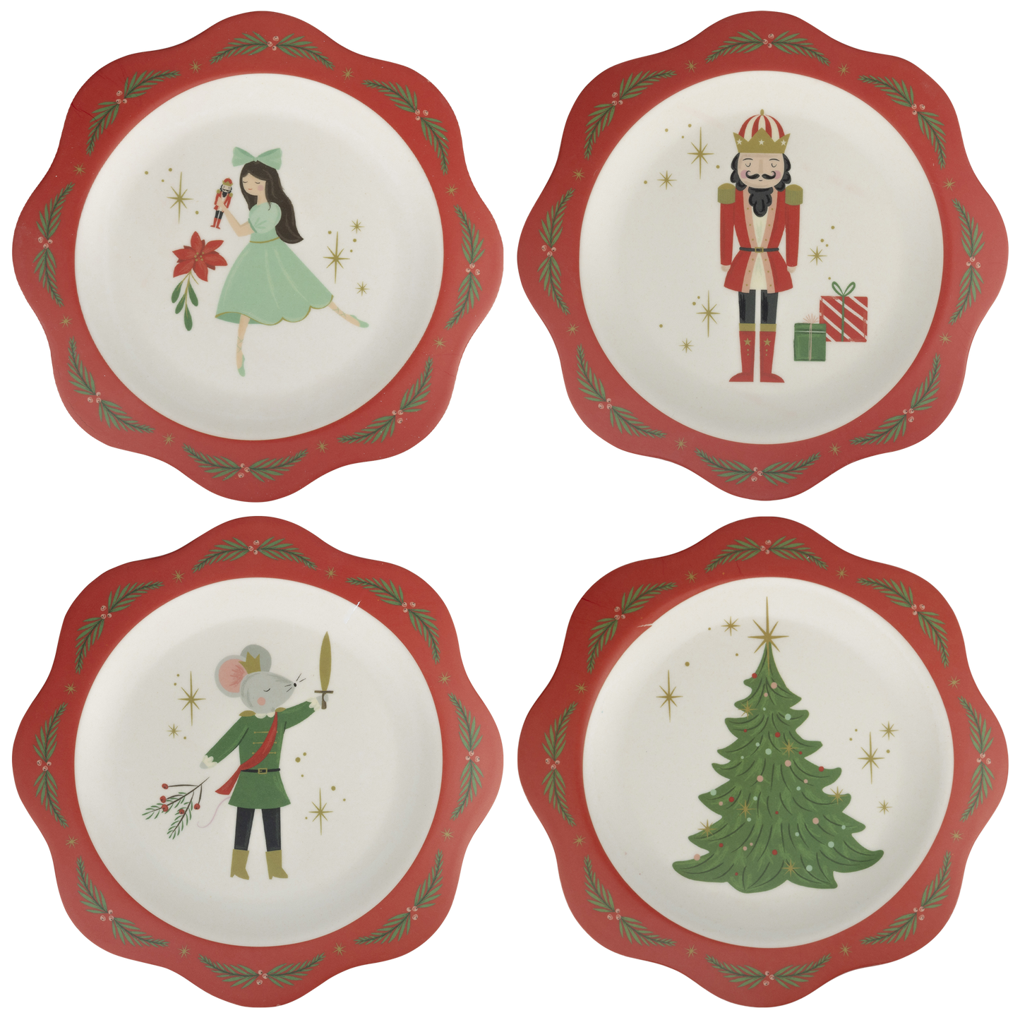 Nutcracker Bamboo 9" Plate