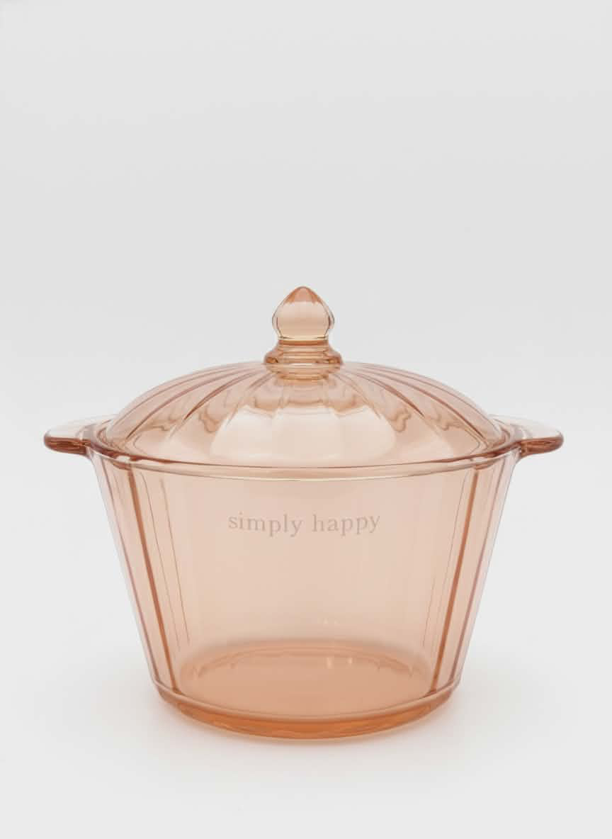 Blush Glass Stovetop Simmer Pot