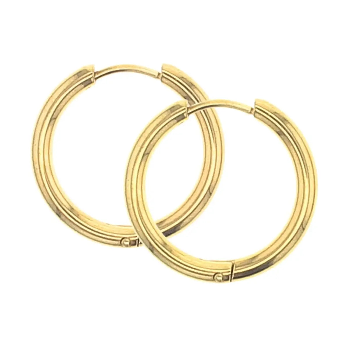 The Anna Waterproof Classic Gold Hoop Earrings