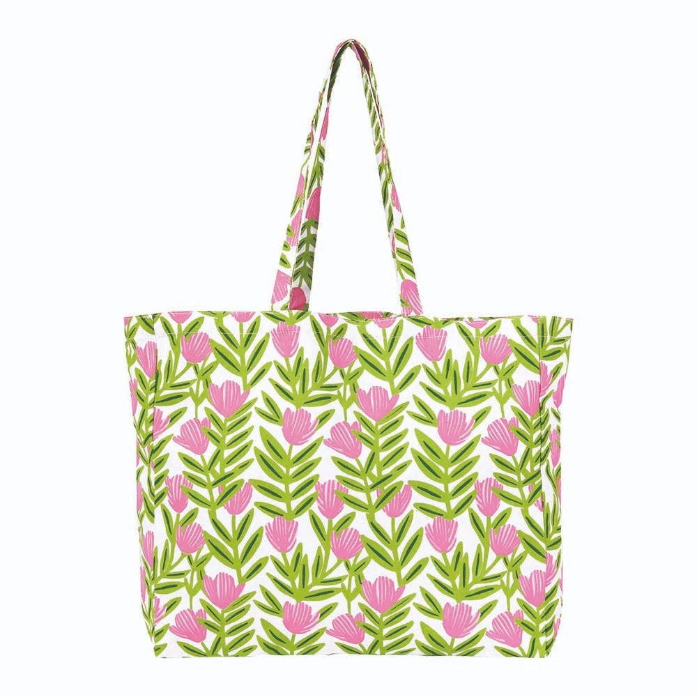 Pink Delight Canvas Tote Bag