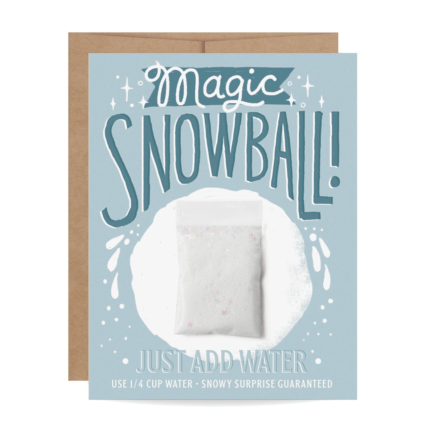 Snow Card - Magic Snowball (Blue) - Holiday