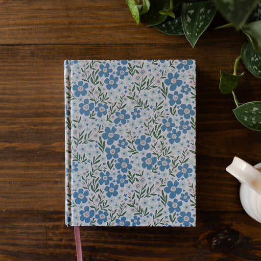 Blue Poppies ESV Single Column Journaling Bible®