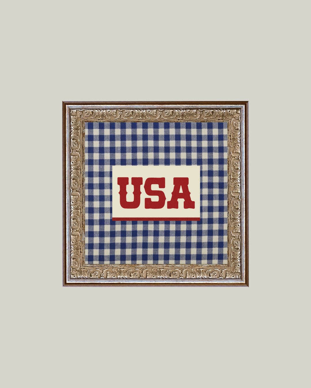 Plaid USA Framed Antique Art: 6x6