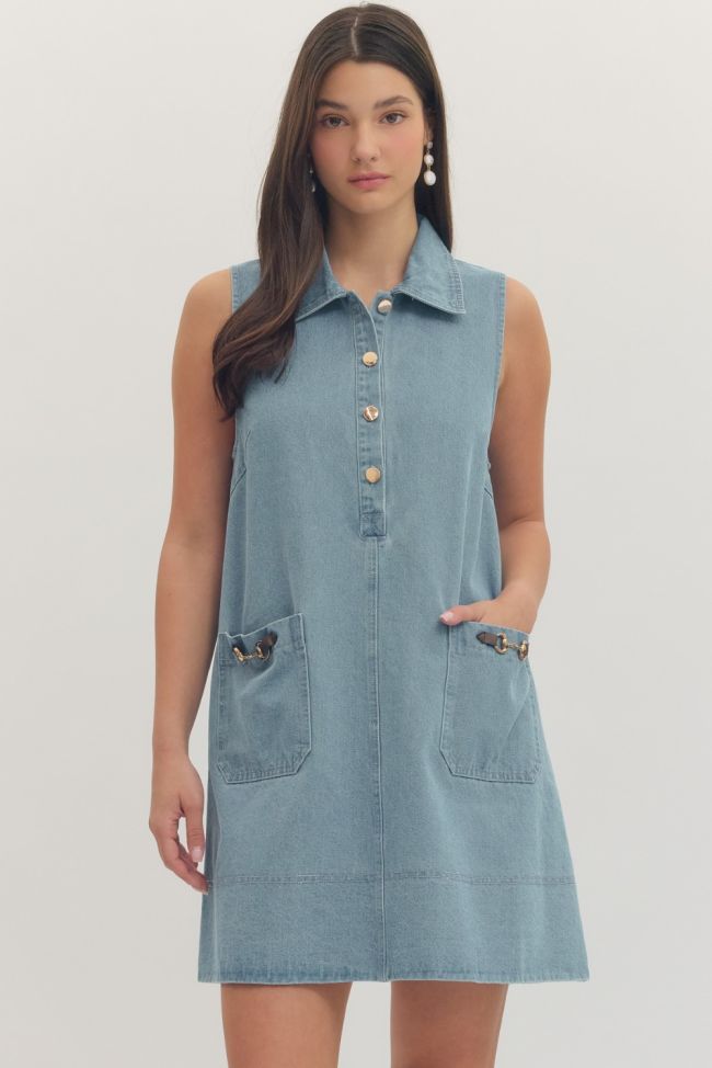 Everyday Denim Shift Dress