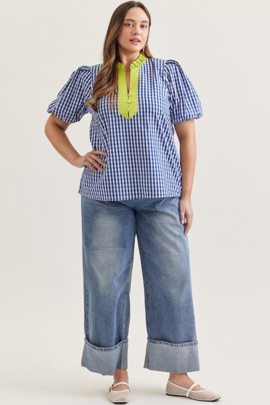 Bluebell Market Gingham Top