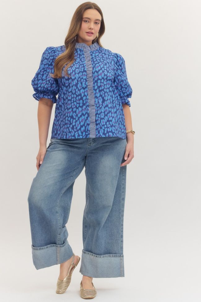 Wildflower Pop Puff Sleeve Top