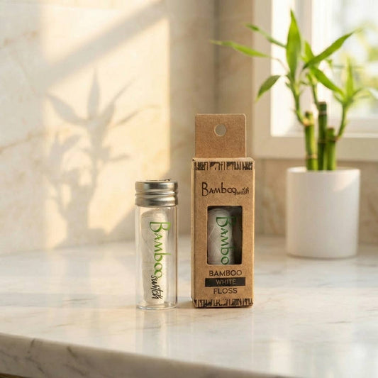Vegan Bamboo Floss  Natural White