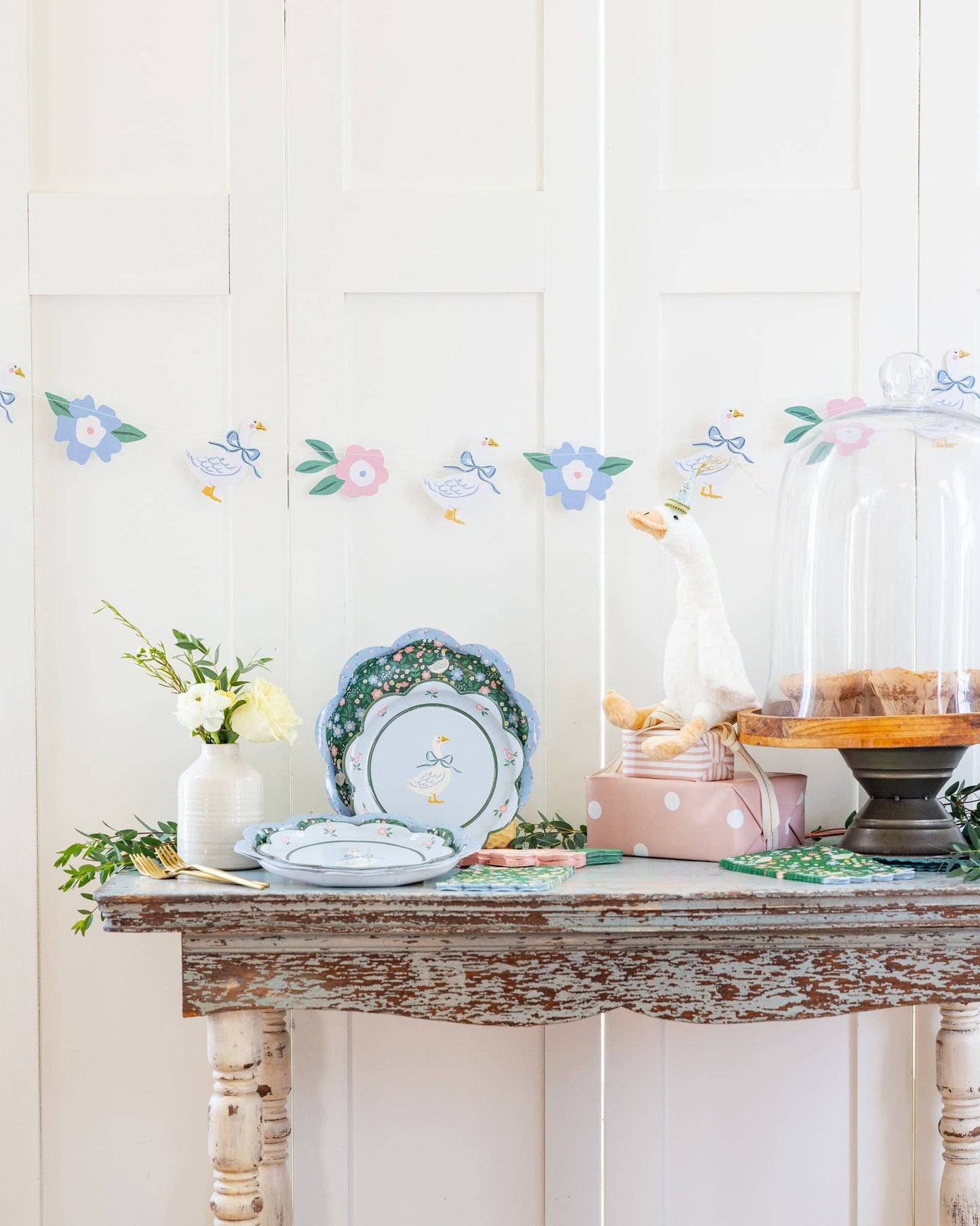 Garden Goose Plates