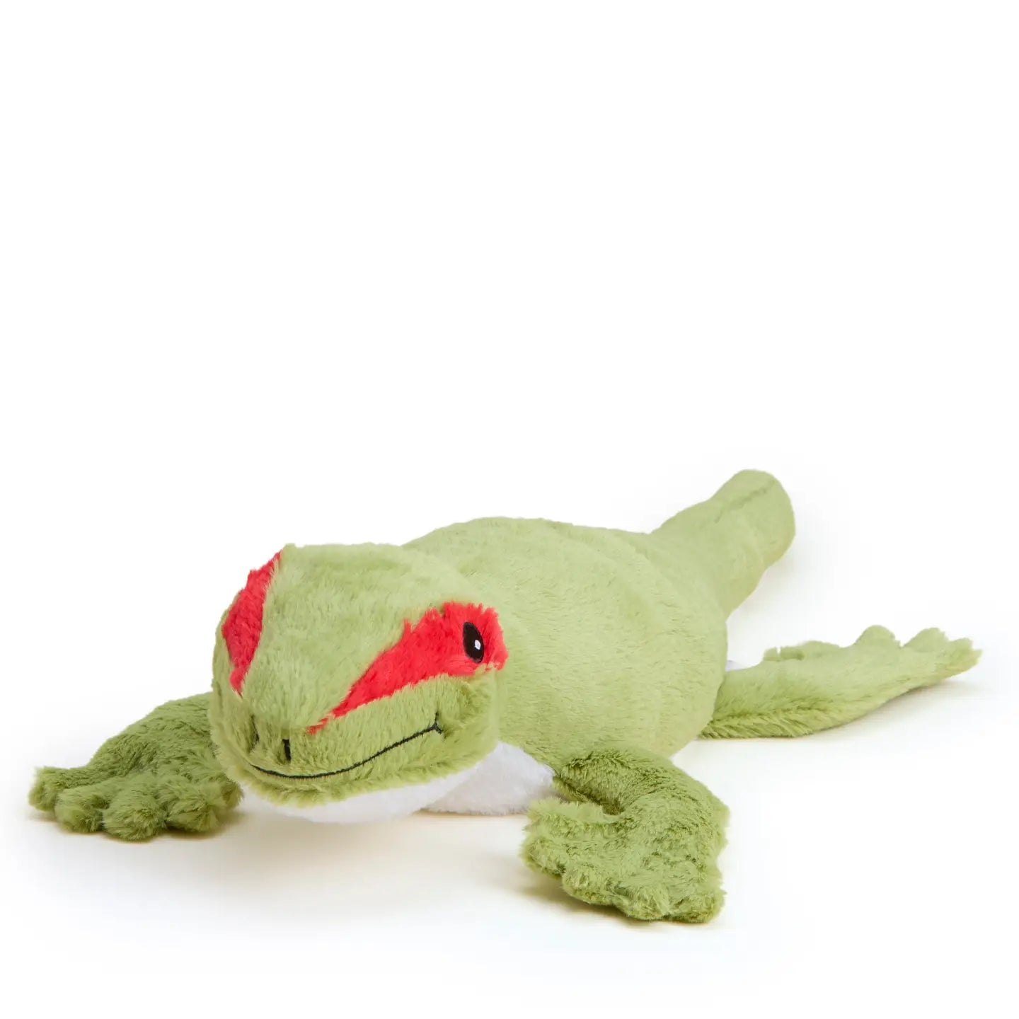 Warmies Green Lizard 13 inch microwavable weighted plush stuffed animal with lavender
