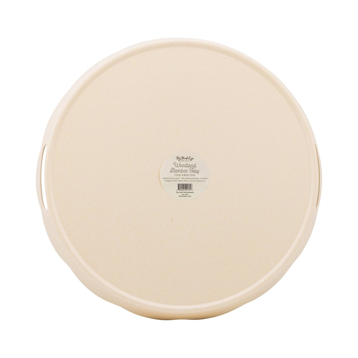 Woodland Christmas Bamboo Tray - Round