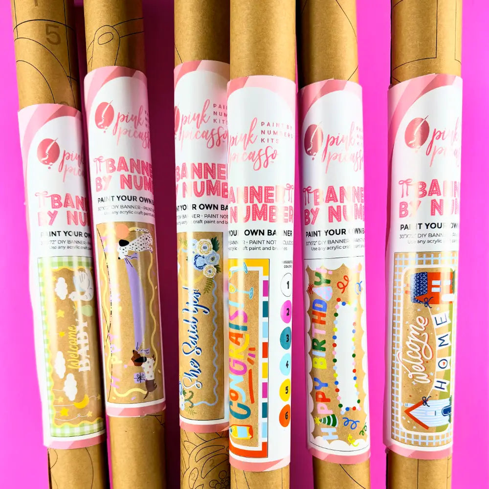 Happy Birthday DIY Banner by Numbers™ Kit