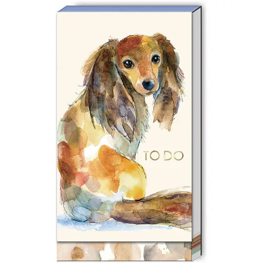 Dachshund Foldover Notepad