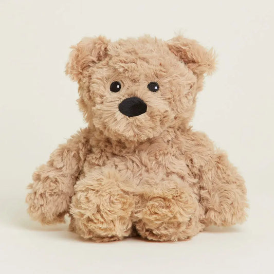 Brown Curly Bear Warmies Junior