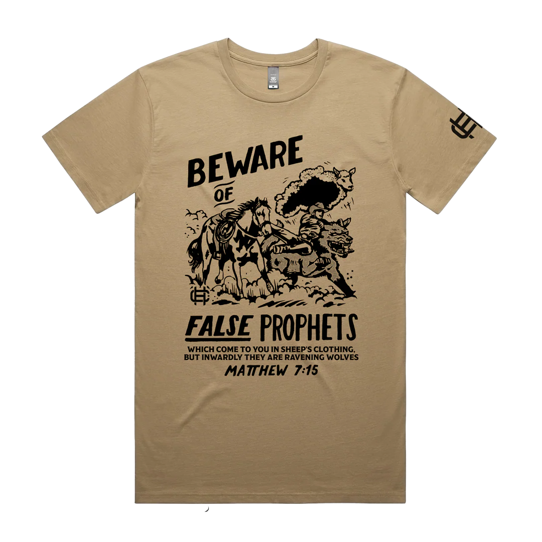 Cowboy Hustle "Beware of False Prophets" Christian Western Graphic T-Shirt