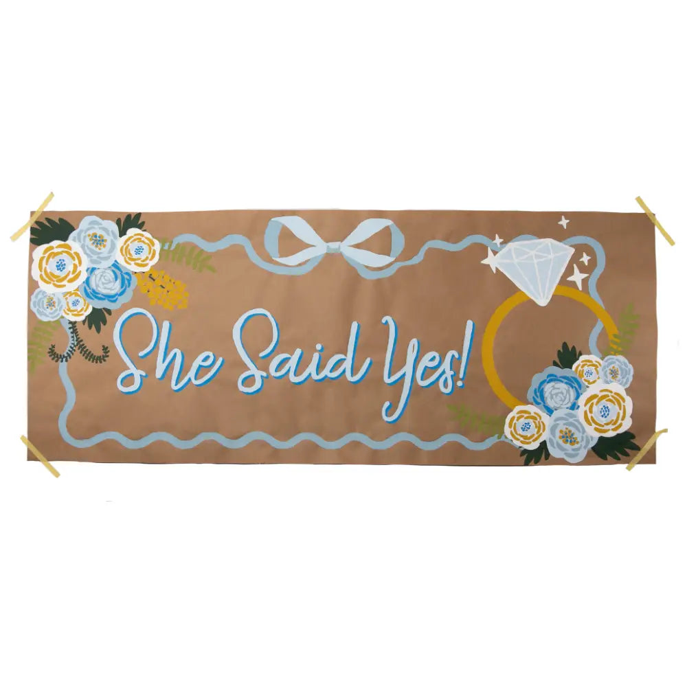 She Said Yes! DIY Banner by Numbers Kit