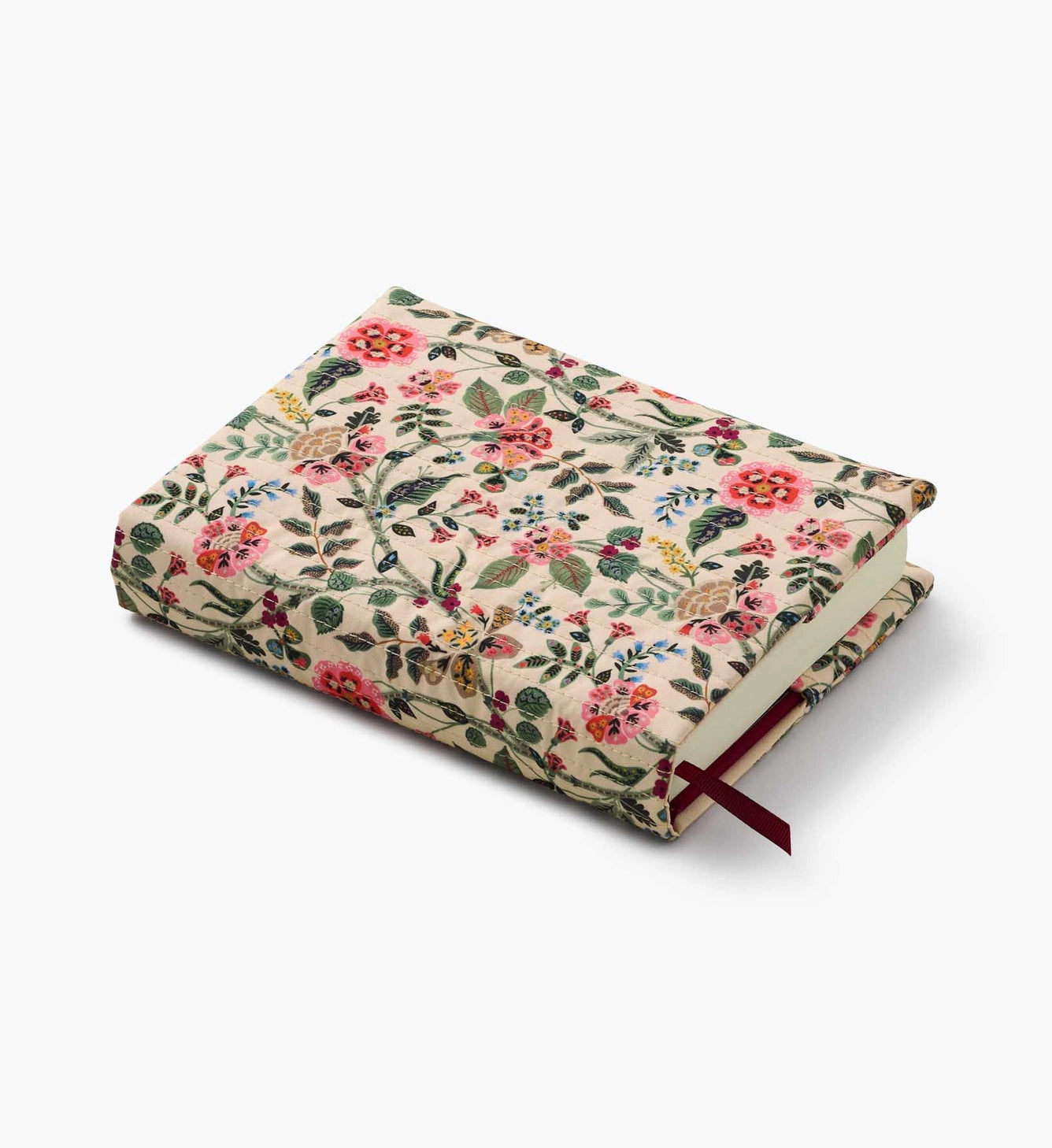 Gracie Quilted Journal | Floral Hardcover Journal with Ribbon Bookmark