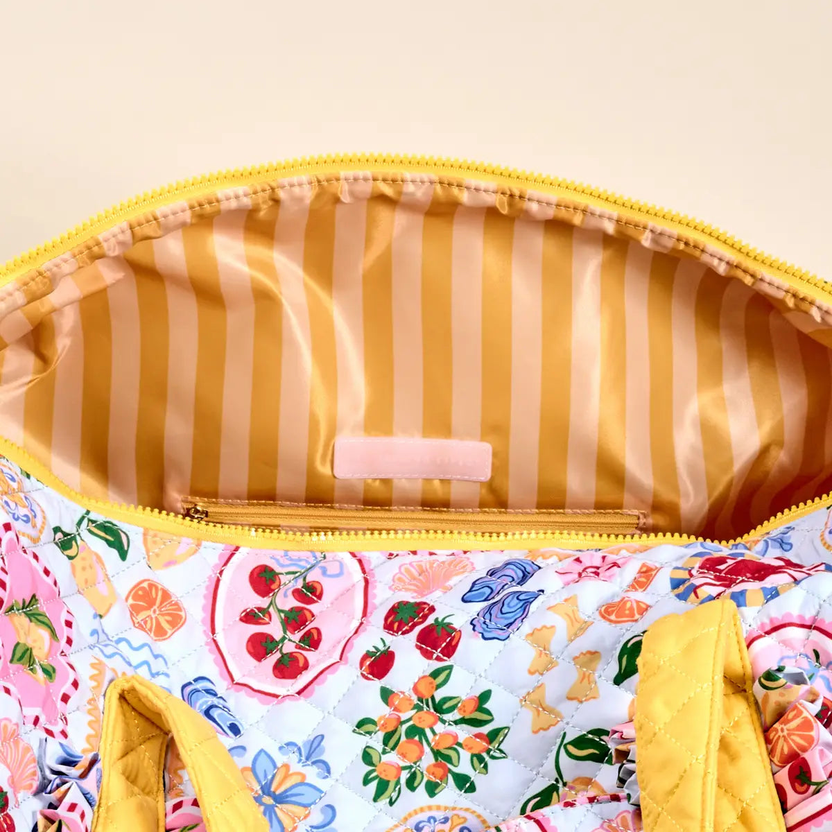 Ciao Bella On-The-Go Quilted Weekender Bag