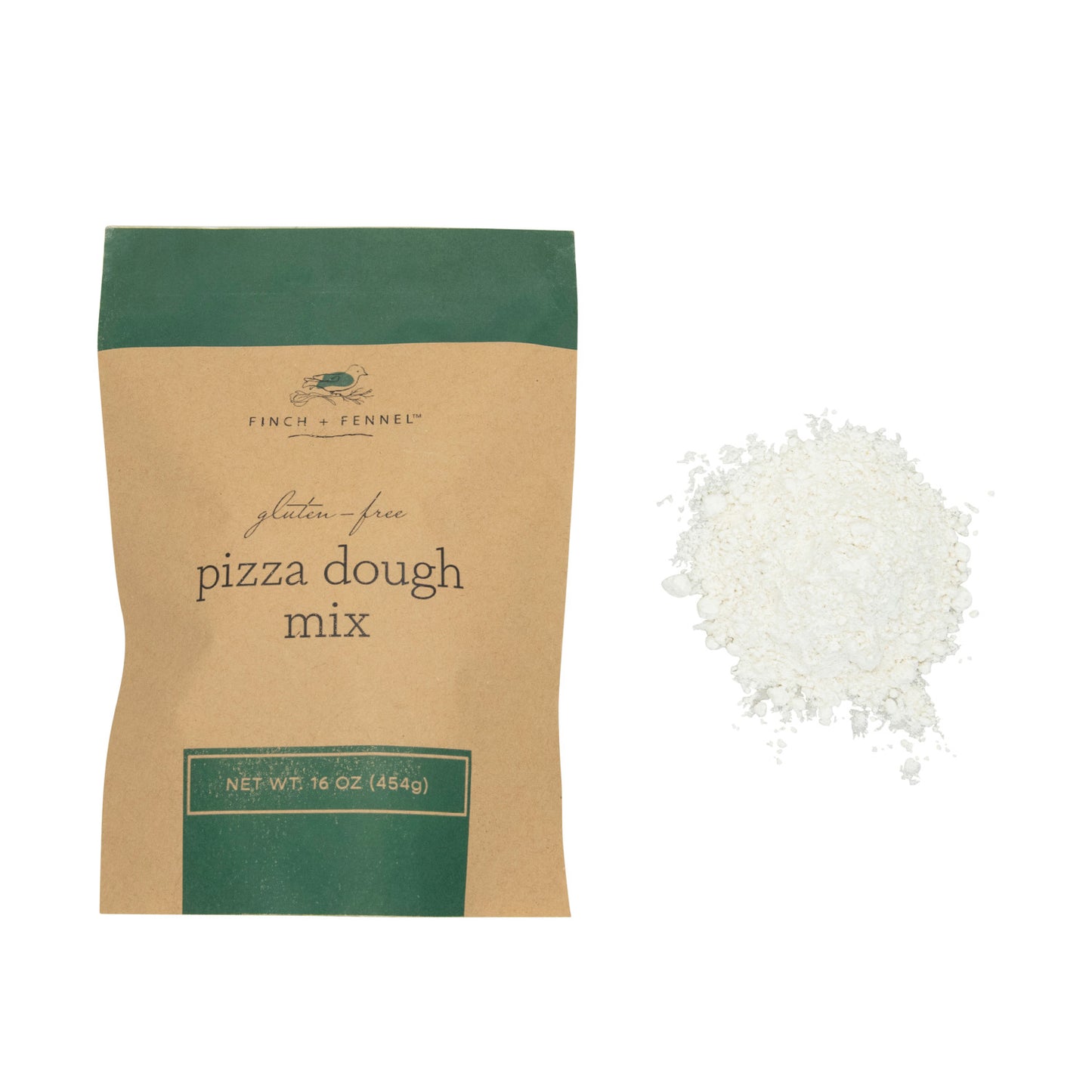 Finch + Fennel Gluten-Free Pizza Dough Mix 16 oz for homemade pizza crust