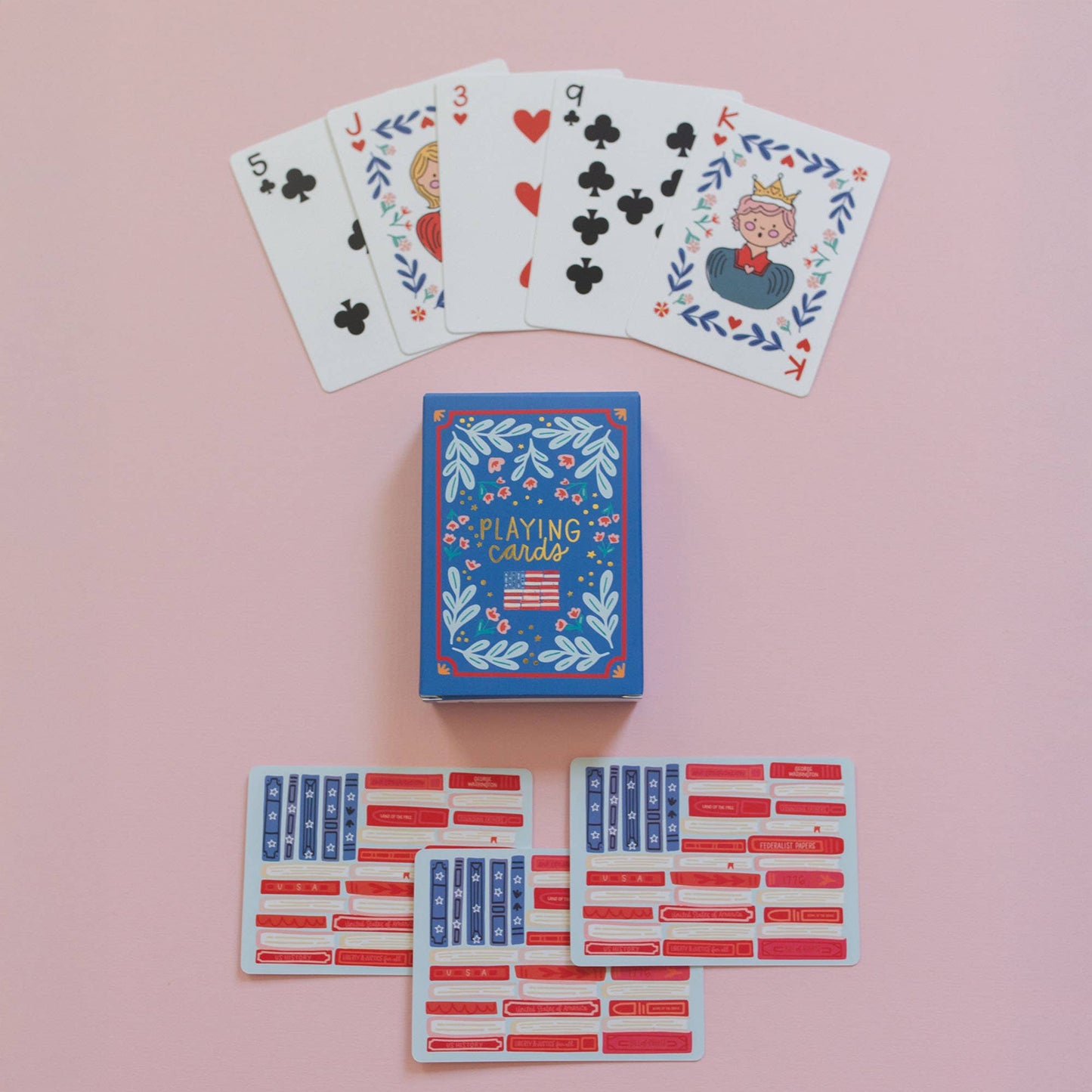American Flag Books Deck of Cards