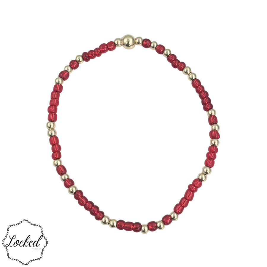 Red Glimmer Bracelet