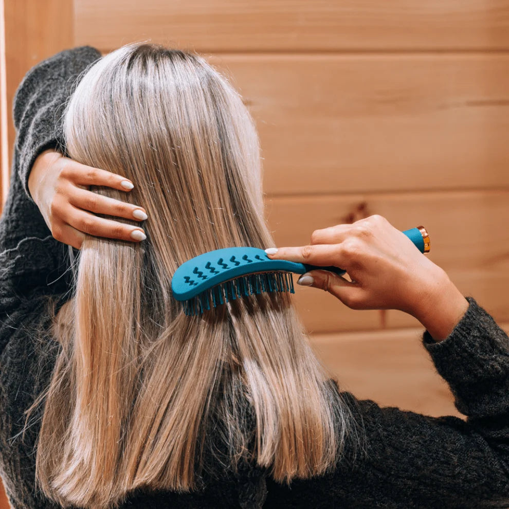 TELETIES vented blow dry hair brush styling smooth hair and controlling flyaways