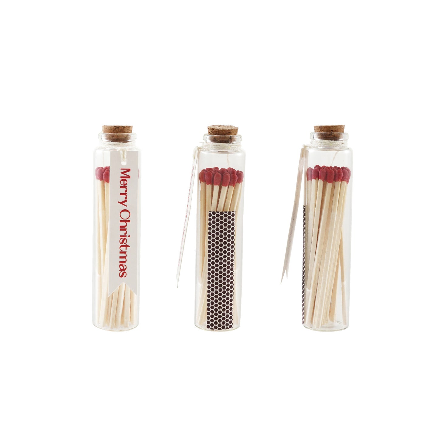 Christmas Glass Match Holder